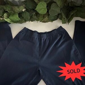 Faded Glory  Navy Blue Cotton/Spandex Leggins Size M